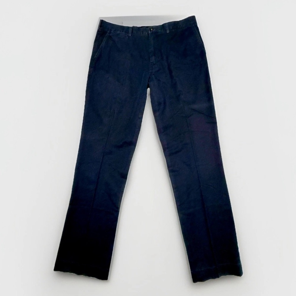 Polo by Ralph Lauren Navy Buffield flat front chino pants